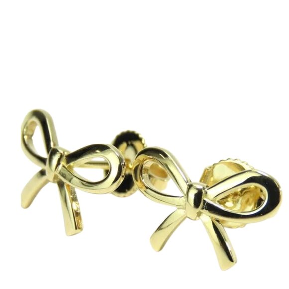 Tiffany & Co. 18K Bow Earrings - Picture 1 of 3